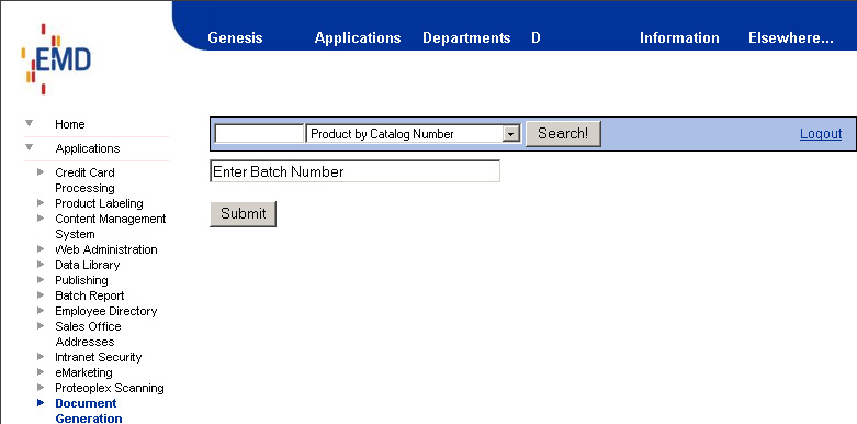 Enter Batch Number
