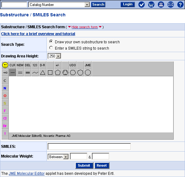 Structure Search Form