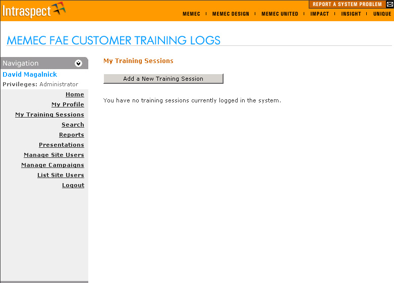 Training Sessions