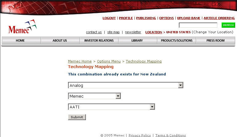 Error Adding a Linecard Mapping