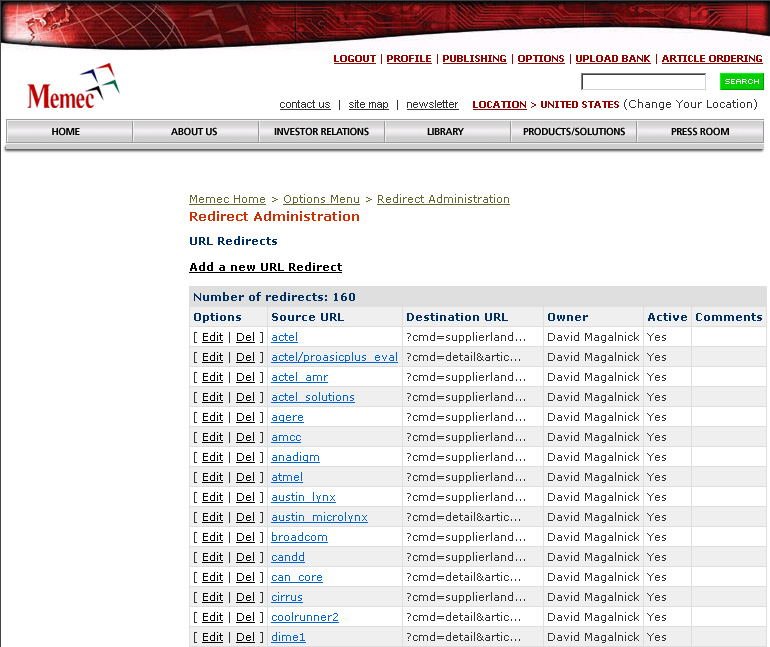 URL Redirects