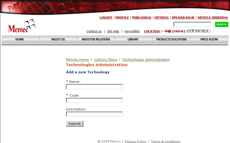 Add a Technology